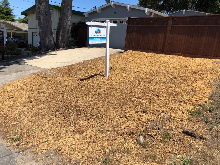 Mulch placement in Pacific Grove, CA